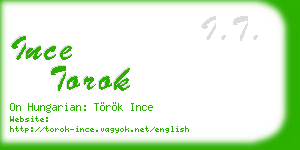 ince torok business card